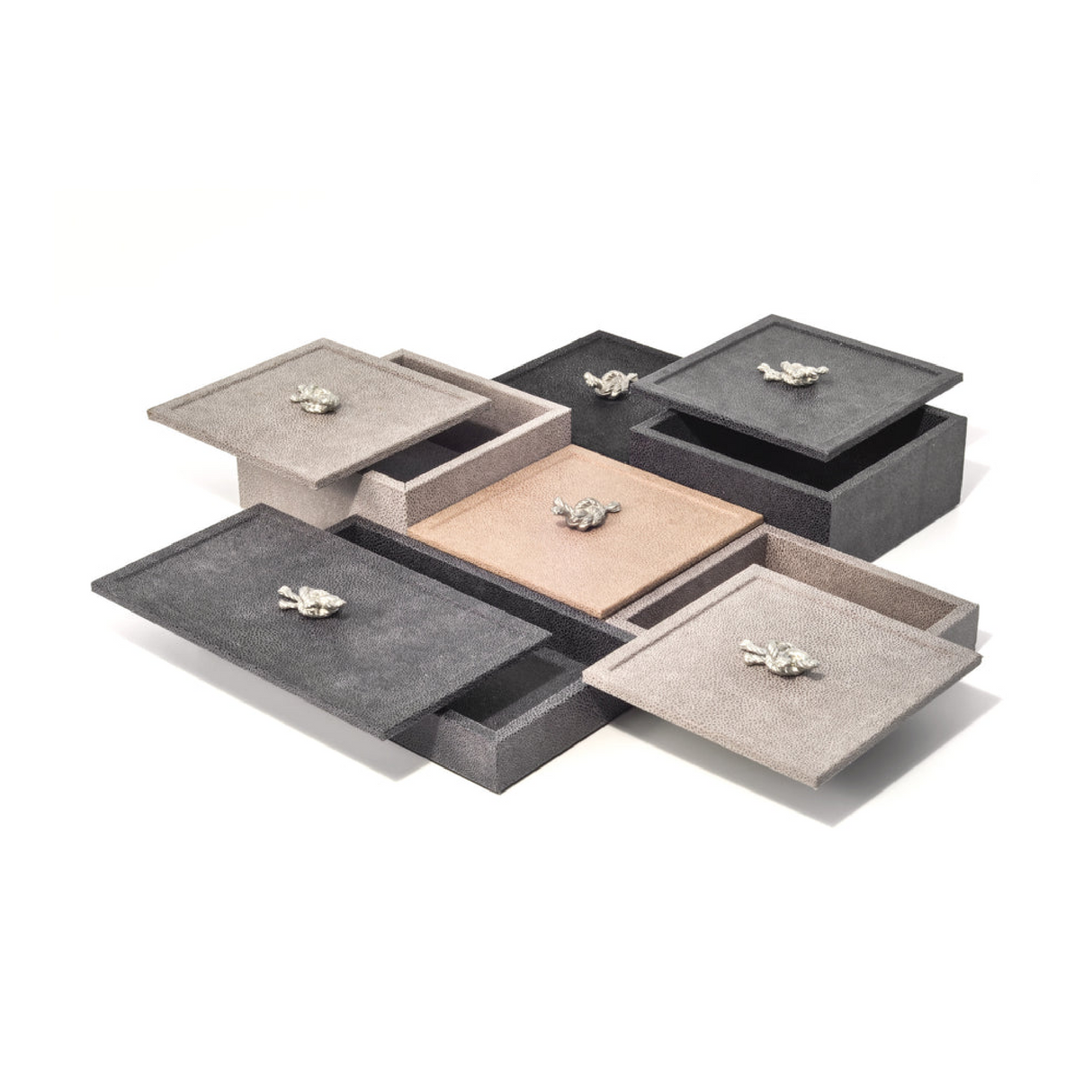   Metal Knot Leather Box | Oroa.com