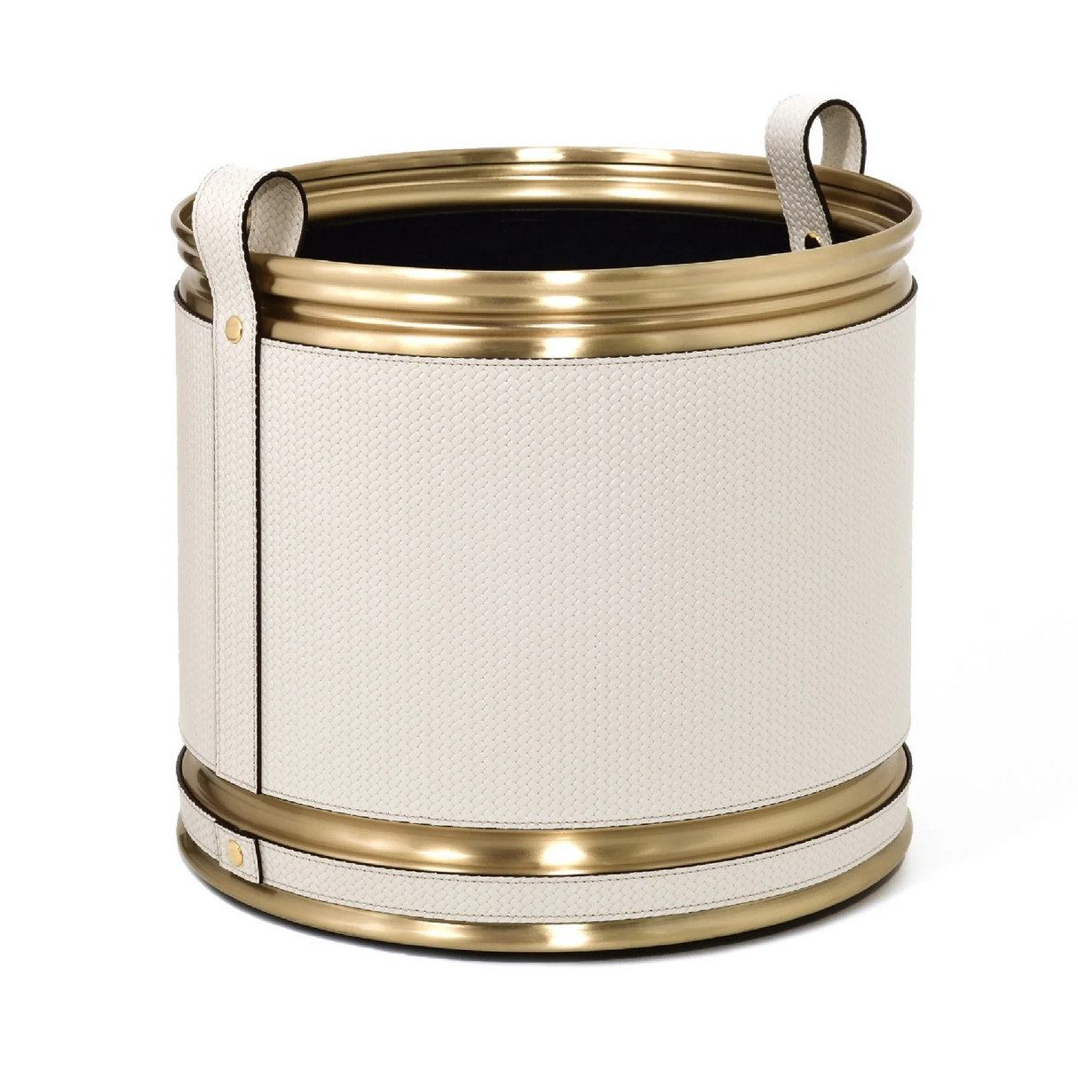   Leather Wheeled Cachepot | Oroa.com