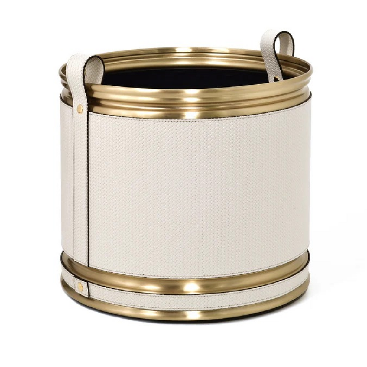   Leather Wheeled Cachepot | Oroa.com