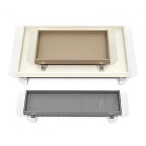   Metal Feet Leather Tray | Oroa.com