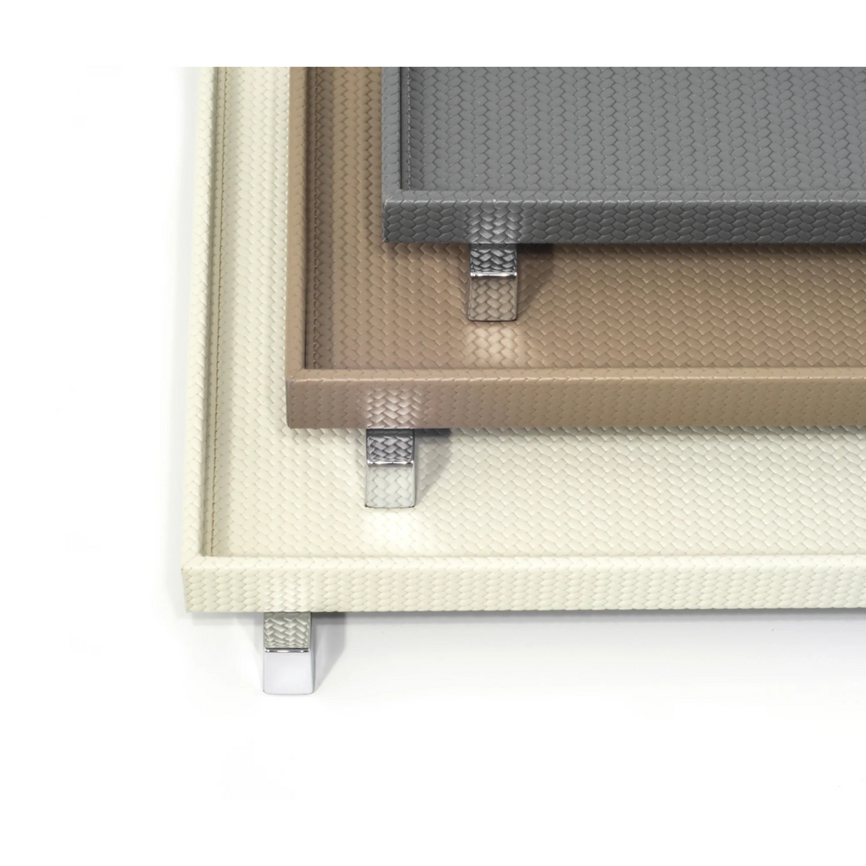   Metal Feet Leather Tray | Oroa.com