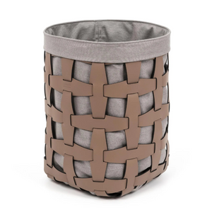   Woven Leather Outdoor Basket | Oroa.com