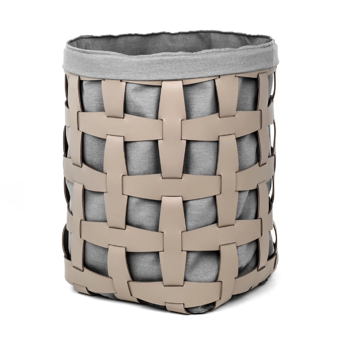   Woven Leather Outdoor Basket | Oroa.com