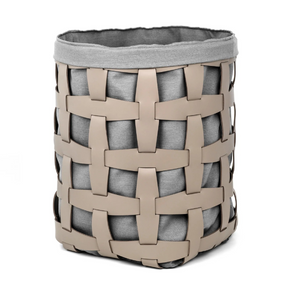   Woven Leather Outdoor Basket | Oroa.com