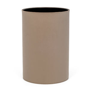   Cylindrical Leather Paper Bin | Oroa.com