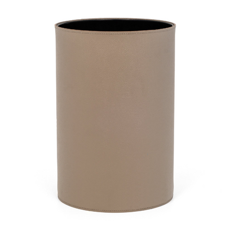   Cylindrical Leather Paper Bin | Oroa.com