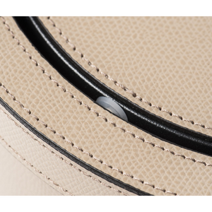   Cylindrical Leather Tilting Lid Bin | Oroa.com
