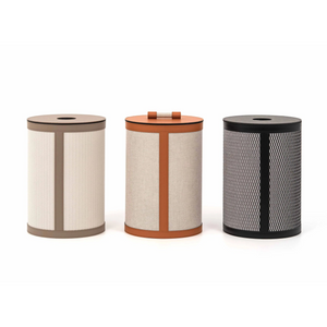   Cylindrical Leather Paper Bin | Oroa.com