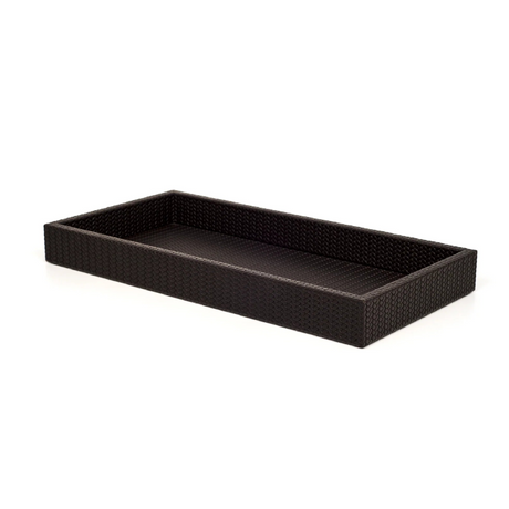   Leather Covered Serving Tray | Oroa.com