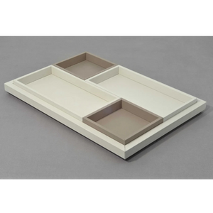   Leather Covered Serving Tray | Oroa.com