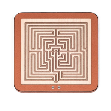   Leather Finished Square Labyrinth | Oroa.com
