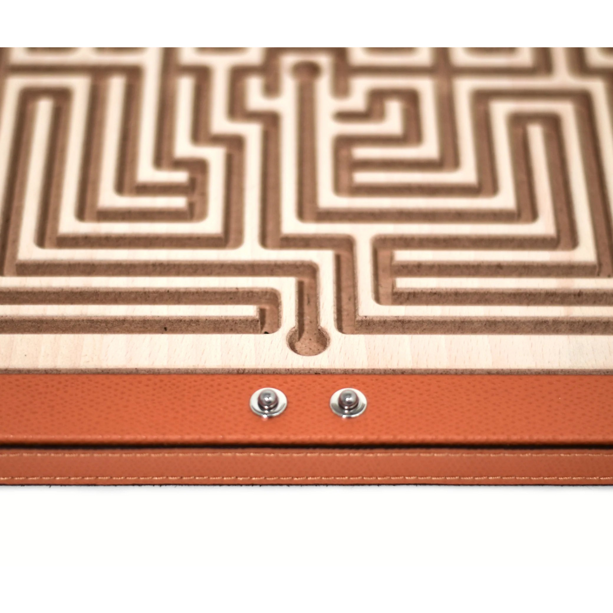   Leather Finished Square Labyrinth | Oroa.com