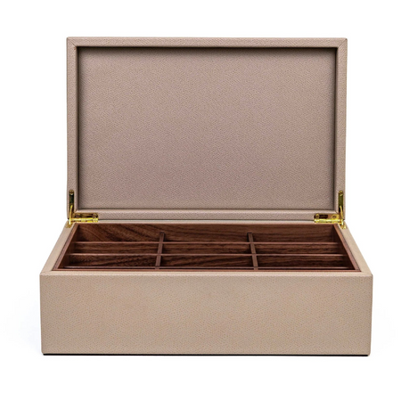   Leather Covered Tea Box Organizer | Oroa.com