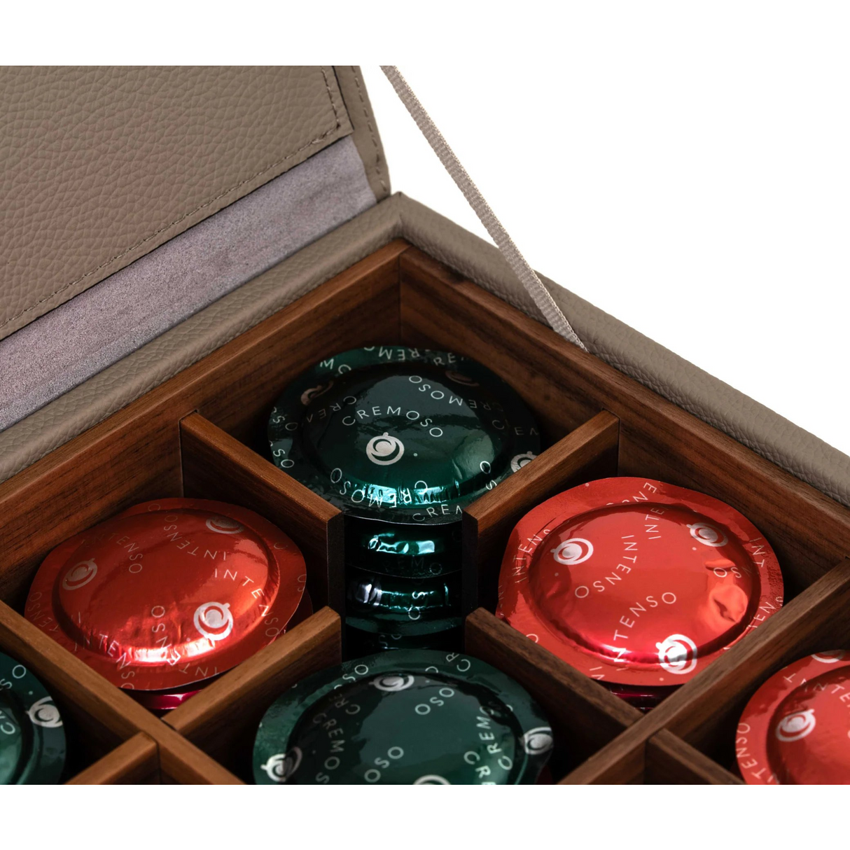   Calf Leather Coffee Pods Box | Oroa.com