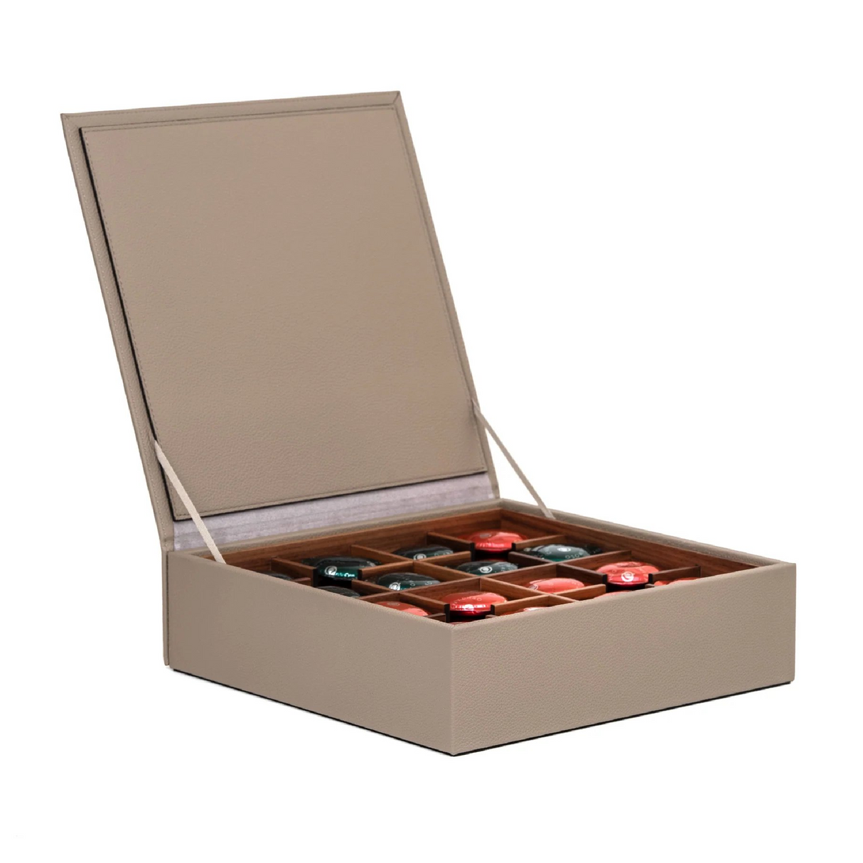   Calf Leather Coffee Pods Box | Oroa.com