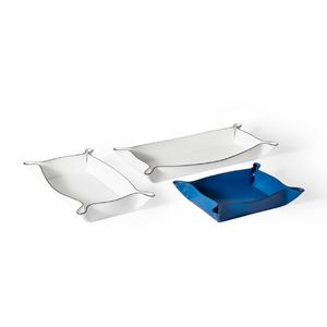  Raised Edges Leather Trinket Tray | Oroa.com