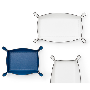  Raised Edges Leather Trinket Tray | Oroa.com