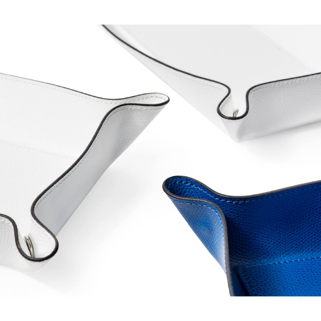   Raised Edges Leather Trinket Tray | Oroa.com