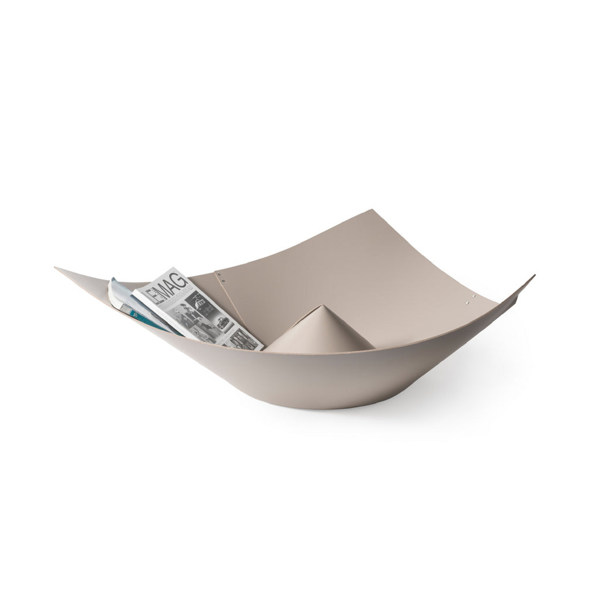   Hat-Inspired Leather Basket | Oroa.com