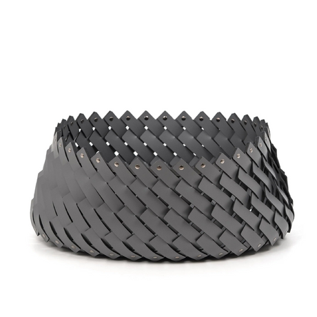   Leather Weave Oval Basket L | Oroa.com