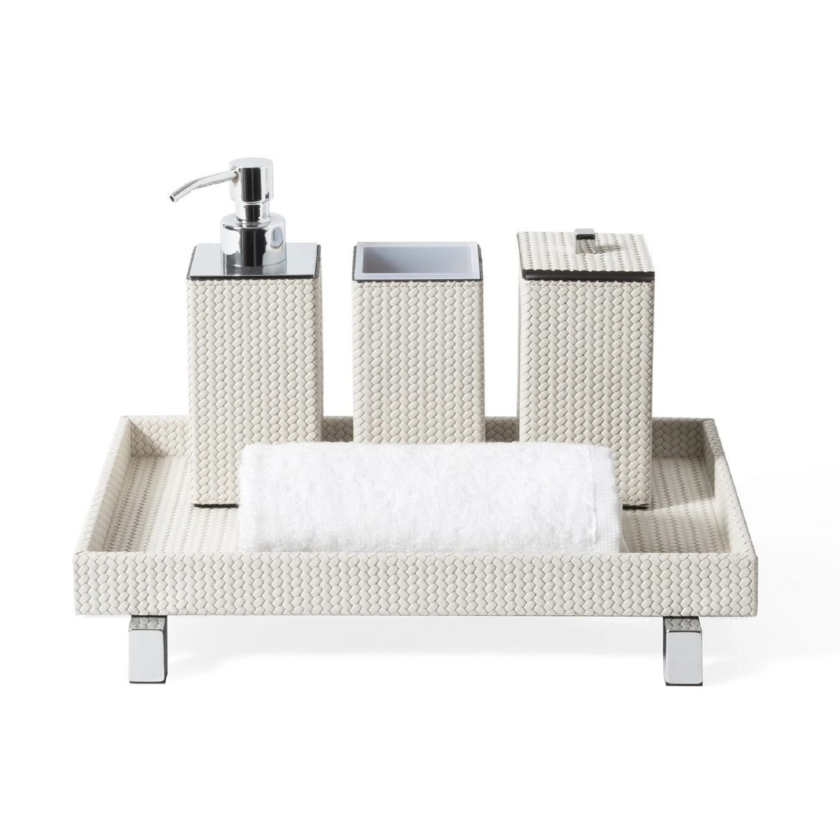   Waterproof Leather Square Soap Dispenser | Oroa.com