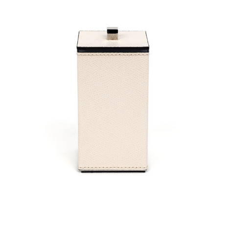   Leather Square Cotton Pad Holder | Oroa.com