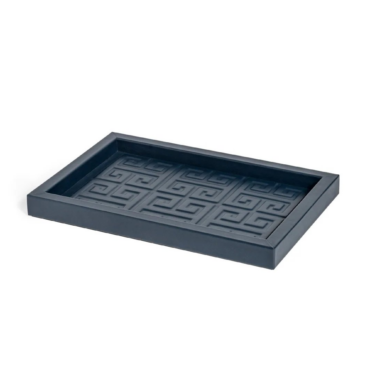   Embossed Leather Rectangular Tray | Oroa.com