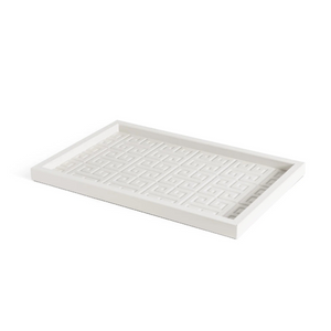   Embossed Leather Rectangular Tray | Oroa.com