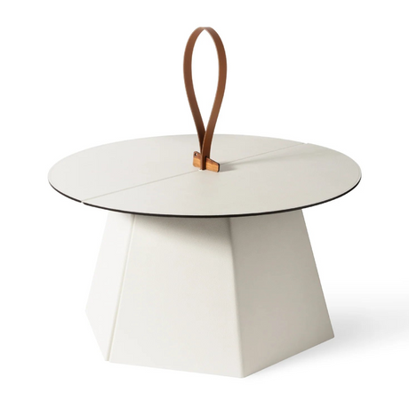   Hexagonal Leather Folding Table | Oroa.com