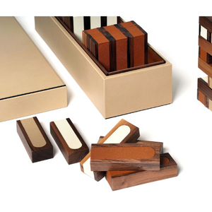   Italian Leather Covered Game Board | Oroa.com