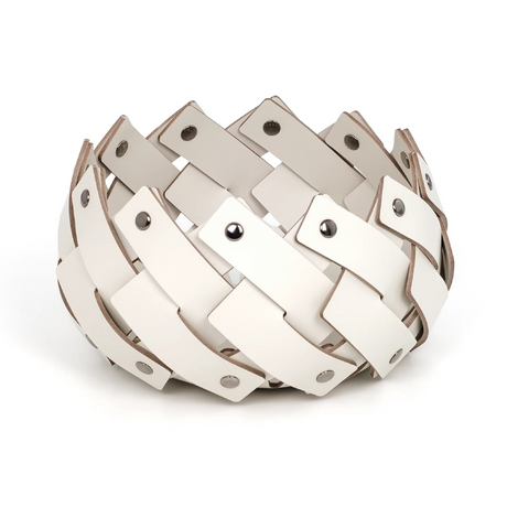   Woven Leather Strips Emptyy Pocket | Oroa.com