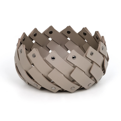   Woven Leather Strips Emptyy Pocket | Oroa.com