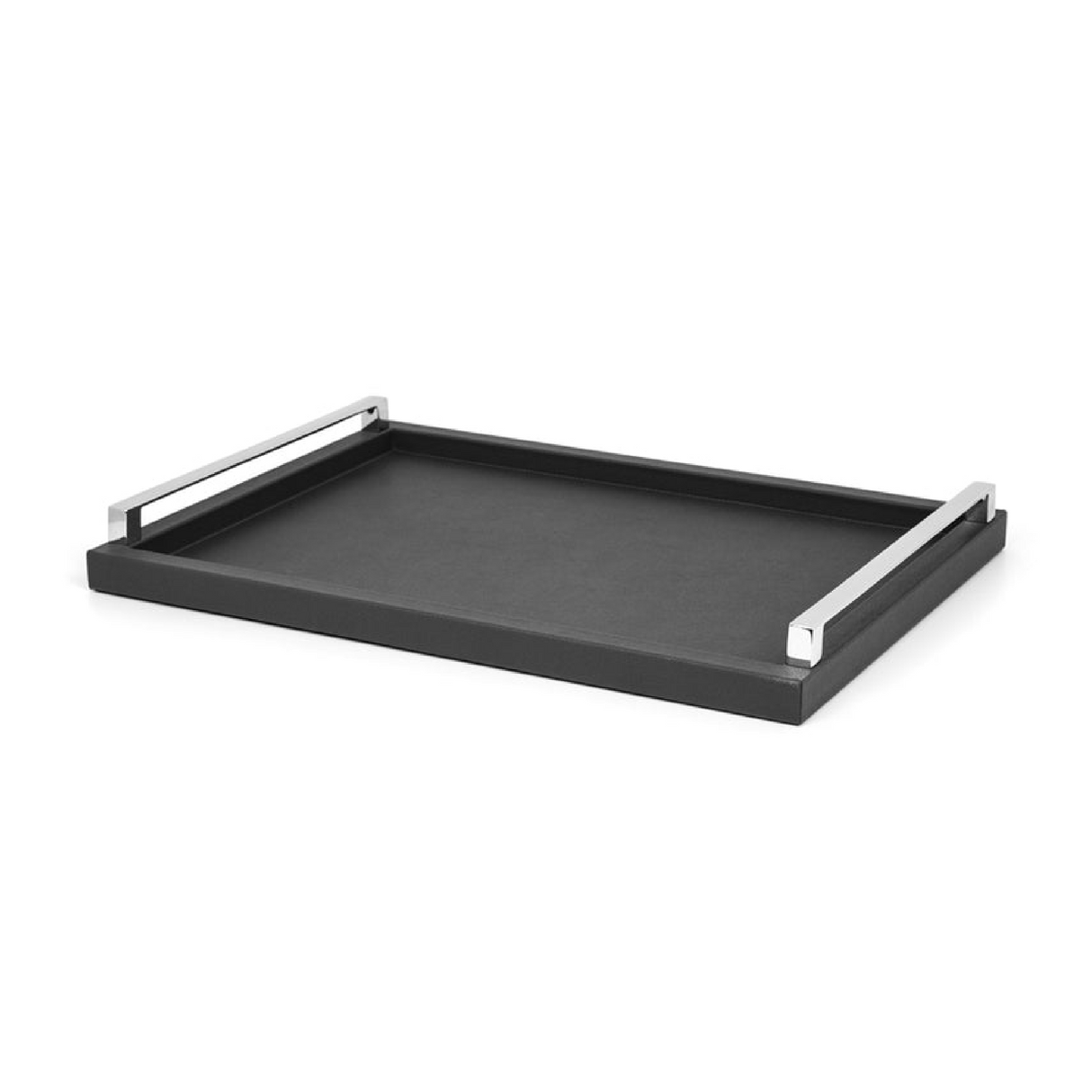  Leather Tray with Metal Handle | Oroa.com