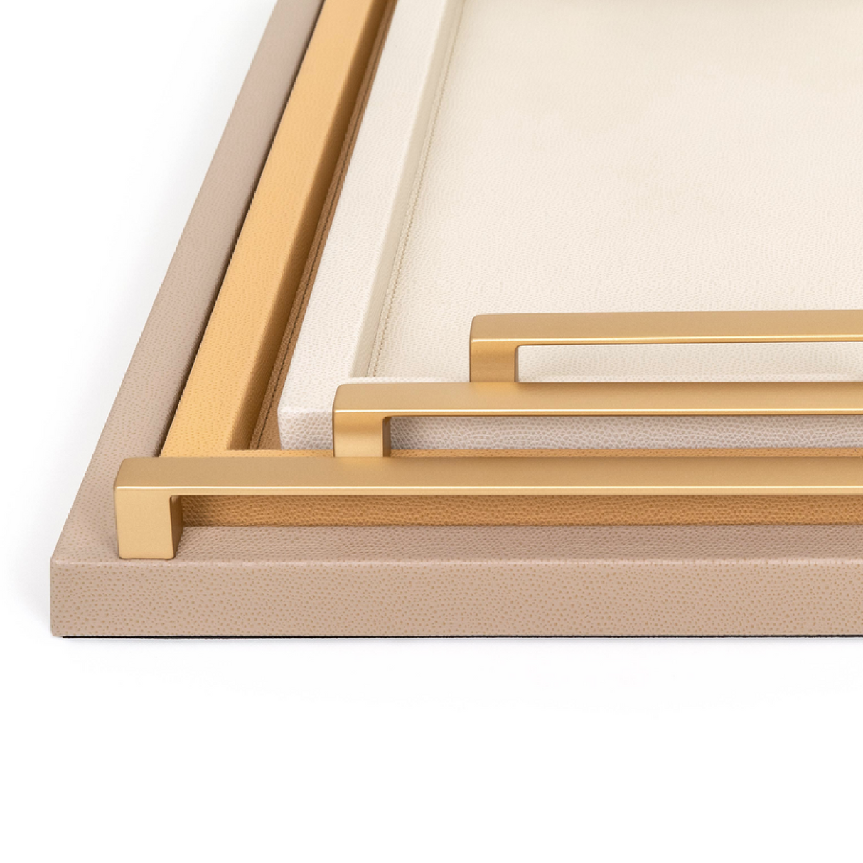   Leather Tray with Metal Handle | Oroa.com