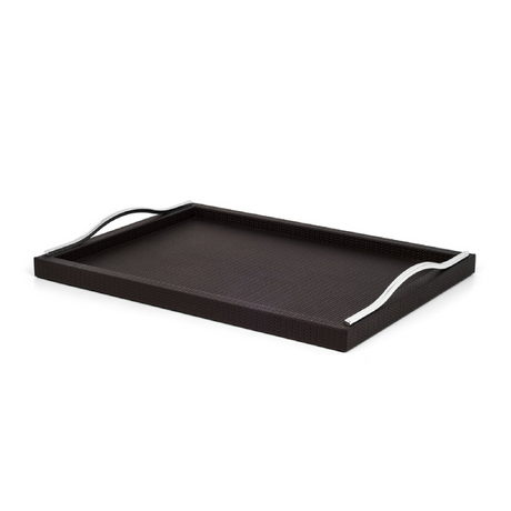   Wavy Handles Leather Tray | Oroa.com