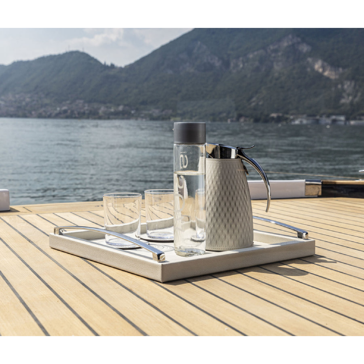   Laser-Cut Leather Thermal Carafe | Oroa.com