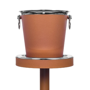   Leather Sleeve Steel Champagne Bucket | Oroa.com