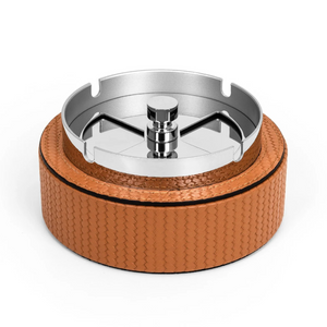   Leather Covered Revolving Ashtray | Oroa.com