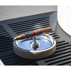  Polished Steel Cigar Ashtray | Oroa.com