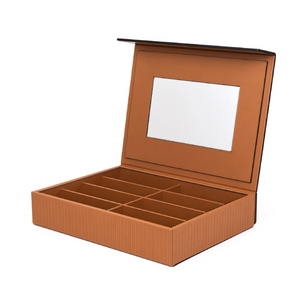   Leather Mirrored Eyeglasses Box | Oroa.com