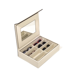   Leather Mirrored Eyeglasses Box | Oroa.com