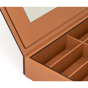   Leather Mirrored Eyeglasses Box | Oroa.com