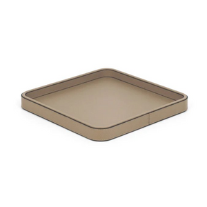   Square Leather Covered Tray | Oroa.com