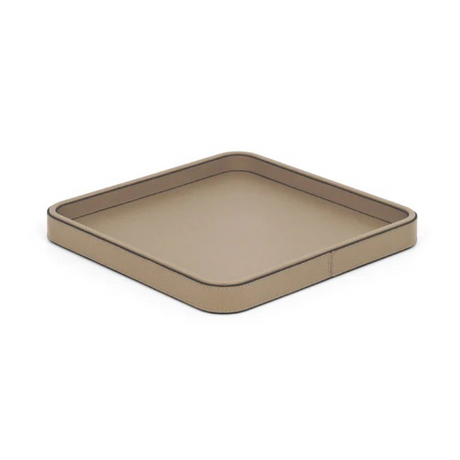   Square Leather Covered Tray | Oroa.com