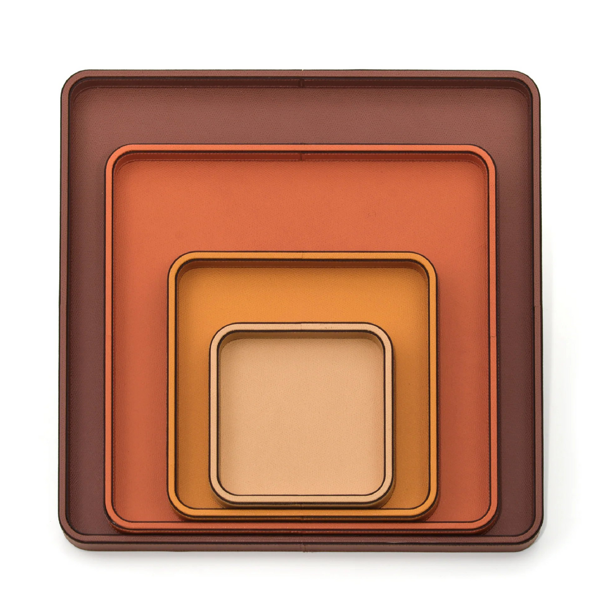   Square Leather Covered Tray | Oroa.com