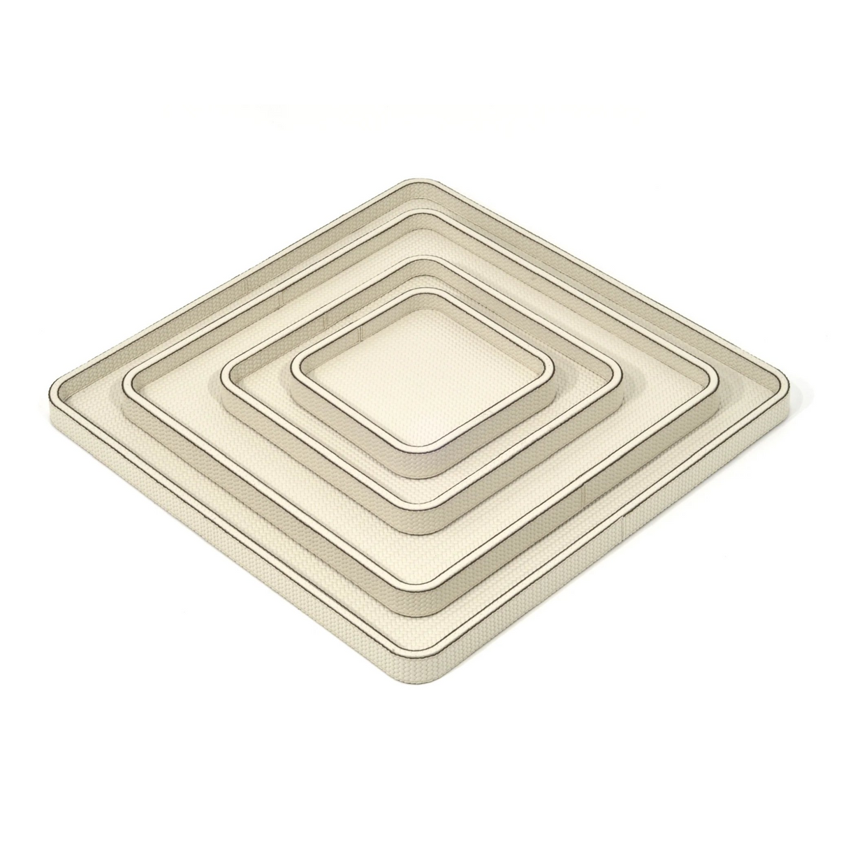   Square Leather Covered Tray | Oroa.com