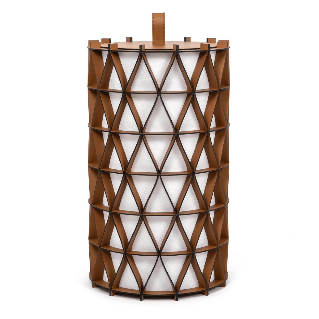   Cylindrical Leather Outdoor Lantern | Oroa.com