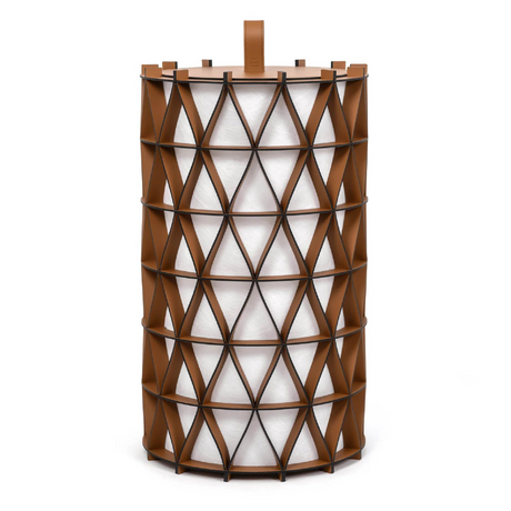   Cylindrical Leather Outdoor Lantern | Oroa.com