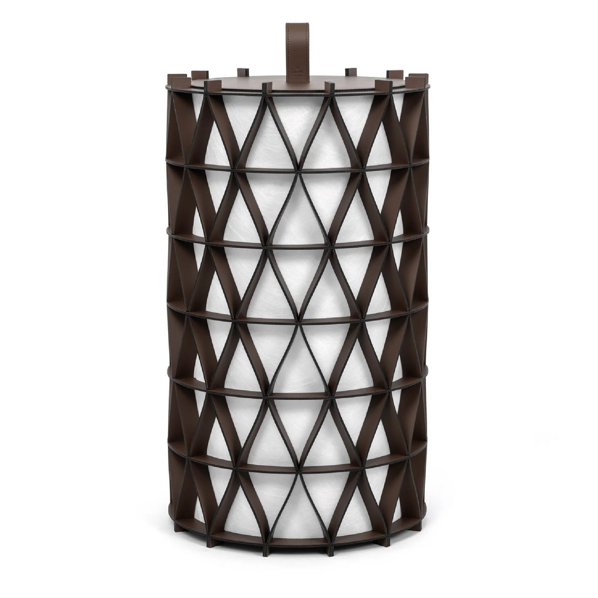   Cylindrical Leather Outdoor Lantern | Oroa.com