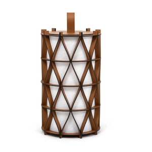   Cylindrical Leather Outdoor Lantern | Oroa.com